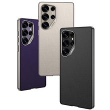 Load image into Gallery viewer, Electroplated Leather Shockproof Phone Case For Galaxy S25 S24 S23 Ultra