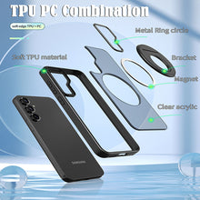 Load image into Gallery viewer, Magnetic Suction Bracket Electroplated Matte Protective Phone Case For Samsung Galaxy S23 S22 Ultra Plus