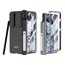 Load image into Gallery viewer, Magnetic Hinge Pen Box Shockproof Phone Case With Screen Protector & Lens Slide Protector For Galaxy Z Fold 6/5/4