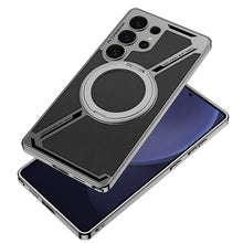 Load image into Gallery viewer, Electroplating Leather Shockproof Phone Case With Magnetic Ring Holder For Galaxy S25 S24 S23 Ultra