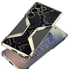 Load image into Gallery viewer, Python Pattern Leather Shockproof Phone Case For Galaxy S25 Ultra