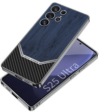 Load image into Gallery viewer, Electroplated Leather Shockproof Phone Case For Galaxy S25 S24 S23 Ultra