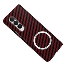 Load image into Gallery viewer, Samsung Galaxy Z Fold Series | Magnetic Carbon Fiber Phone Case - Mycasety Mycasety