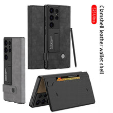 Load image into Gallery viewer, Leather Shockproof Phone Cover For Galaxy S25 S24 S23 Ultra