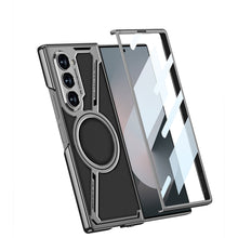 Load image into Gallery viewer, Electroplating Leather Shockproof Phone Case With Screen Protector For Galaxy Z Fold6