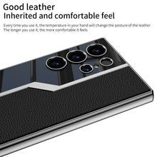 Load image into Gallery viewer, Electroplated Leather Anti-fall Protective Phone Case For Galaxy S25 S24 S23 Ultra Plus