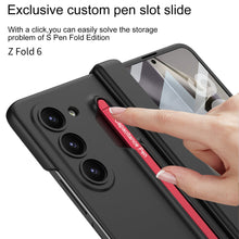 Load image into Gallery viewer, Magnetic Hinge Anti-fall Protective Phone Case With Pen Tray Shell and Film For Galaxy Z Fold6