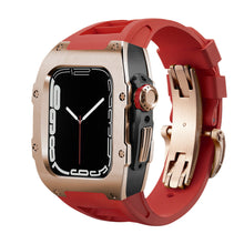 Load image into Gallery viewer, Luxury Metal Case Strap For Apple Watch Series 44/45 mm - Mycasety Mycasety