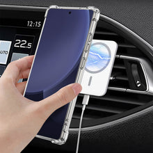 Load image into Gallery viewer, Transparent Shockproof Phone Cover With Magnetic Ring Holder For Galaxy S Series