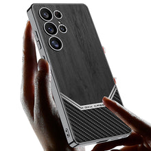 Load image into Gallery viewer, Electroplated Leather Shockproof Phone Case For Galaxy S25 S24 S23 Ultra