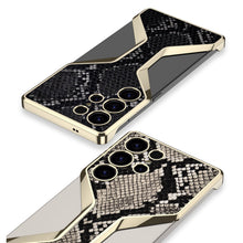 Load image into Gallery viewer, Python Pattern Leather Shockproof Phone Case For Galaxy S25 Ultra