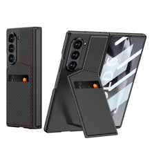 Load image into Gallery viewer, Leather Card Holder Shockproof Phone Case With Screen Protector For Galaxy Z Fold6