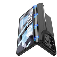 Load image into Gallery viewer, Magnetic Hinge Pen Box Lens Slide Protector Shockproof Phone Case With Screen Protector & Card Holder For Galaxy Z Fold 6