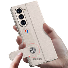 Load image into Gallery viewer, Luxurious Leather Cover Shockproof Phone Case With Screen Protector and Pen Slot For Galaxy Z Fold6
