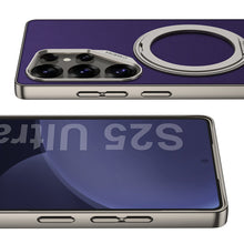 Load image into Gallery viewer, Electroplated Leather Shockproof Phone Case For Galaxy S25 S24 S23 Ultra