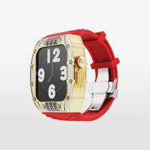 Load image into Gallery viewer, Luxury Metal Crystal Case Strap For Apple Watch 44/45mm
