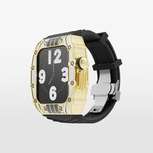 Load image into Gallery viewer, Luxury Metal Crystal Case Strap For Apple Watch 44/45mm