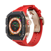 Load image into Gallery viewer, Luxurious Carbon Fiber Case Strap For Apple Watch Ultra 49 mm - Mycasety Mycasety
