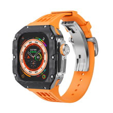 Load image into Gallery viewer, Luxurious Carbon Fiber Case Strap For Apple Watch Ultra 49 mm - Mycasety Mycasety