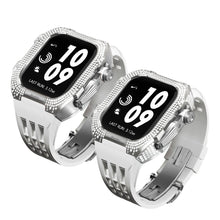 Load image into Gallery viewer, Luxurious Titanium Alloy Crystal Case Strap For Apple Watch 44/45 mm - Mycasety Mycasety