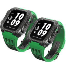 Load image into Gallery viewer, Luxurious Titanium Alloy Crystal Case Strap For Apple Watch 44/45 mm - Mycasety Mycasety