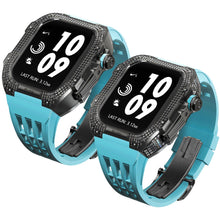 Load image into Gallery viewer, Luxurious Titanium Alloy Crystal Case Strap For Apple Watch 44/45 mm - Mycasety Mycasety