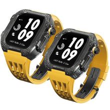 Load image into Gallery viewer, Luxurious Titanium Alloy Crystal Case Strap For Apple Watch 44/45 mm - Mycasety Mycasety