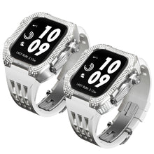 Load image into Gallery viewer, Luxurious Titanium Alloy Crystal Case Strap For Apple Watch 44/45 mm - Mycasety Mycasety