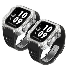 Load image into Gallery viewer, Luxurious Titanium Alloy Crystal Case Strap For Apple Watch 44/45 mm - Mycasety Mycasety