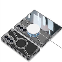 Load image into Gallery viewer, Electroplating Leather Shockproof Phone Case With Screen Protector For Galaxy Z Fold6
