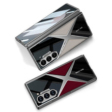 Load image into Gallery viewer, Luxury Leather Shockproof Electroplating Phone Case With Back Screen Protector For Galaxy Z Fold6