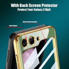 Load image into Gallery viewer, Electroplating Deer Pattern Drop-proof Phone Case For Samsung Galaxy Z Flip5 Flip4 Flip3 - Mycasety Mycasety