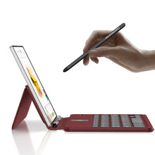 Load image into Gallery viewer, Wireless Leather Keyboard With Bluetooth Mouse And Stylus For Galaxy Z Fold