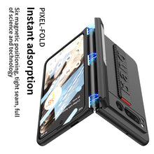 Load image into Gallery viewer, Magnetic Folding All-inclusive Leather Wristband Case With Tempered Film For Google Pixel Fold With Damped Folding Bracket - mycasety2023 Mycasety