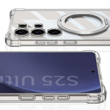 Load image into Gallery viewer, Transparent Shockproof Phone Cover With Magnetic Ring Holder For Galaxy S Series