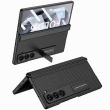 Load image into Gallery viewer, Magnetic Hinge Bracket Shockproof Leather Phone Case With Back Screen Protector For Galaxy Z Fold6