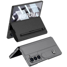 Load image into Gallery viewer, Luxurious Leather Cover Shockproof Phone Case With Screen Protector and Pen Slot For Galaxy Z Fold6