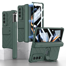 Load image into Gallery viewer, Magnetic Samsung Galaxy Z Fold5 Fold4 Fold3 Case Business Folding Armor Cover With Film & Slide Pen Slot and Kickstand - mycasety2023 Mycasety