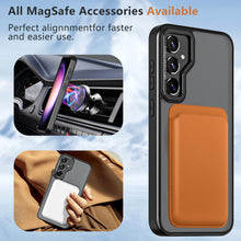 Load image into Gallery viewer, Magnetic Bracket Anti-fall Phone Case For Samsung Galaxy S23 S22 Ultra Plus Support MagSafe Wireless Charging