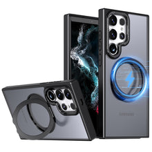Load image into Gallery viewer, Magnetic Bracket Anti-fall Phone Case For Samsung Galaxy S23 S22 Ultra Plus Support MagSafe Wireless Charging