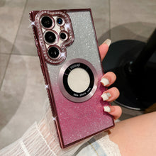 Load image into Gallery viewer, Magnetic Magsafe Rhinestones Bling Glitter Protective Samsung Case