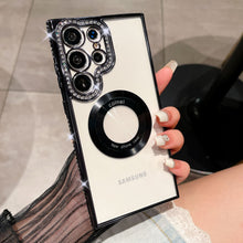 Load image into Gallery viewer, Magnetic Magsafe Rhinestones Bling Glitter Protective Samsung Case