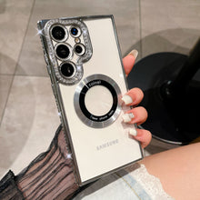 Load image into Gallery viewer, Magnetic Magsafe Rhinestones Bling Glitter Protective Samsung Case