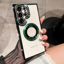 Load image into Gallery viewer, Magnetic Magsafe Rhinestones Bling Glitter Protective Samsung Case