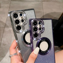 Load image into Gallery viewer, Magnetic Magsafe Rhinestones Bling Glitter Protective Samsung Case