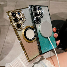 Load image into Gallery viewer, Magnetic Magsafe Rhinestones Bling Glitter Protective Samsung Case