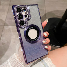 Load image into Gallery viewer, Magnetic Magsafe Rhinestones Bling Glitter Protective Samsung Case