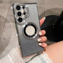 Load image into Gallery viewer, Magnetic Magsafe Rhinestones Bling Glitter Protective Samsung Case