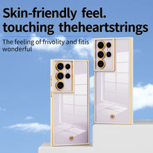 Load image into Gallery viewer, Electroplated Transparent Protective Samsung Case