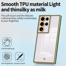 Load image into Gallery viewer, Electroplated Transparent Protective Samsung Case